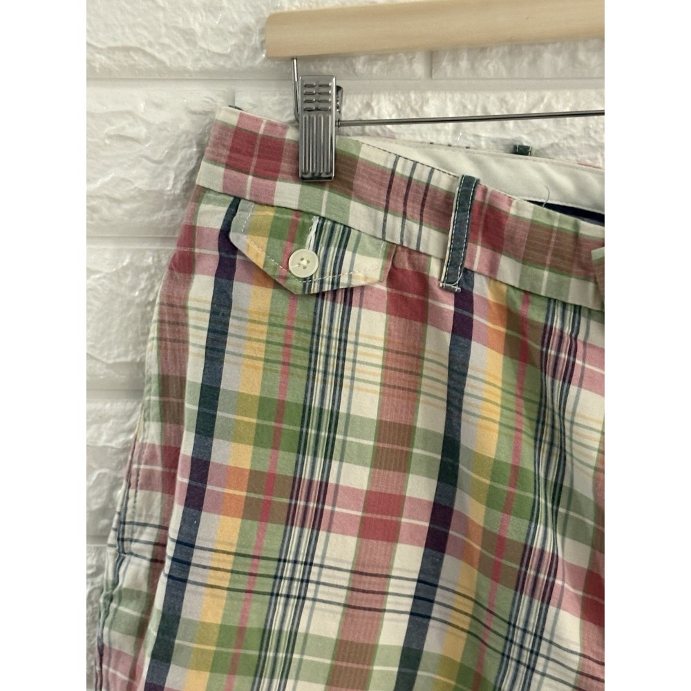 RALPH LAUREN POLO SPORTSWEAR 1967 MENS PLAID SHORTS SIZE 36 TRUNKS COTTON - Picture 2 of 10